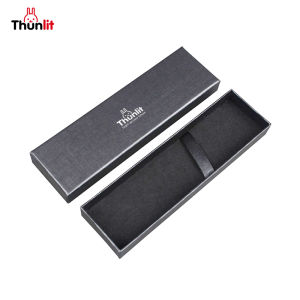 Thunlit Pen Gift Box Wholesale Black Paper Rigid Cardboard Packaging Box for Fountain Pen Ballpen or Gel Pen