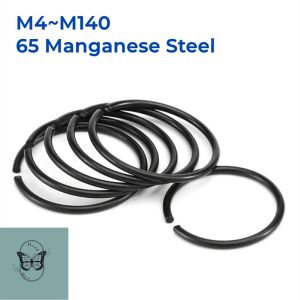 HCdailyToolsMix M4 M5 M6 M7 M8 M10 M12 M14 M16 M18 M20 M22 M24-M140 GB895.2 65 Manganese Steel Round Wire Snap Rings For Shaft Retainer Circlips
