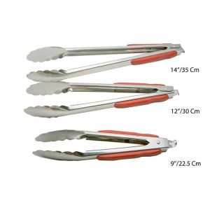 Alat penjepit makan Gorengan Capitan Masak Stainless Steel Tahan Panas 9inch 12in