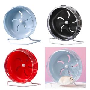 Hamster nhựa bánh xe tập luyện câm chạy Con lăn đồ chơi cho động vật nhỏ vui vẻ lồng hoạt động bánh xe chạy cho thú cưng nhỏ