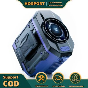 【HOSPORT】 Mini Clip Fan with LED Digital Display for Travel Outdoor Office Women Men Gifts