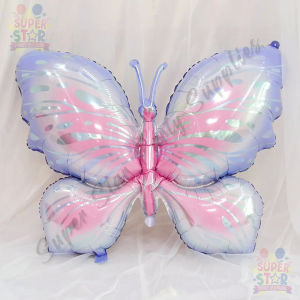 Purple Pink Foil Balloon Butterfly Decoration Big Butterfly Decoration Mylar Balloons Gradient Butterflies Balloons Party Decorations For Birthday Wedding Baby Shower Partyneeds Decoration Supplies