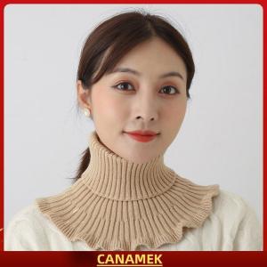 Miễn phí vận chuyển✨ Giữ ấm và lạnh ngoài trời phụ nữ ấm áp dệt kim giả cổ áo dày cao cổ giả khăn quàng cổ có thể tháo rời cổ khăn