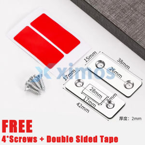 1Set Magnetic door lock Anti-Rust Strong Door Closer Magnetic Stainless Door Catch Cabinet Doorcatch Latch