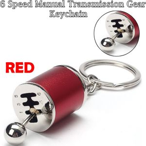 6 Speed Manual Transmission Gear Keychain Metal Gearbox Key Ring Pendant for Car Enthusiasts