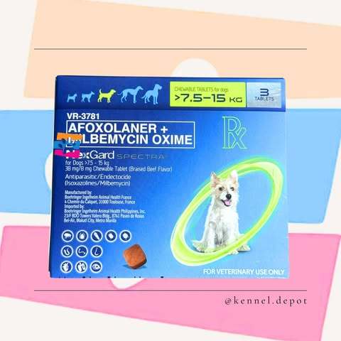 Nexgard Spectra Chewable Tablets for Dogs 3tablets Dog