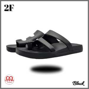 Duralite 2F Men’sLightweight and washable non-slip casual flipflops (Black)