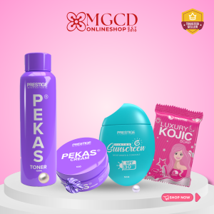 Prestige Pekas Combo Cream Toner Sunscreen and Soap for Dark Spot and Pekas Removal - Skin Repair Skincare