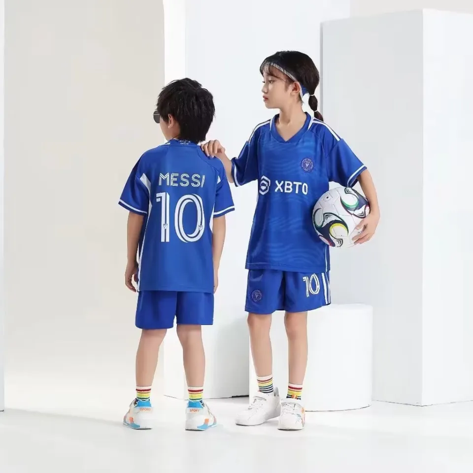 2023 24 Inter Miami No.10 Messi Jersey Kids Boys Girls Football Clothing Sets Lazada Singapore