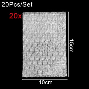 100PCS Multipurpose Clear Bubble Cushion Wrap Pouches Small Double Walled Bubble Cushion Packing Shipping Moving Anti-seismic Moisture-proof Pressure-proof
