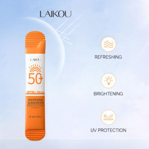 LAIKOU SPF50+ PA+++ Whitening Sunscreen Brightening Refreshing UV Protector Waterproof Face Body Sunblock Cream 8g