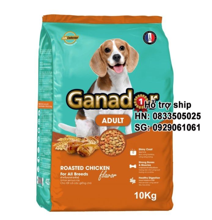 10kg thức ăn cho chó Ganador ADULT vị gà nướng - thức ăn hạt cho chó ...