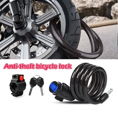 Universal Bike Lock Anti-Theft For Motorcycle MTB Bicycle Security Lock Steel Rope