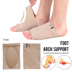 1 Pasang Elastis Silicone Gel Orthotic Arch Dukungan Foot pad Kaki Datar Menghilangkan Rasa Sakit perawatan kaki sol