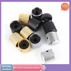Graceful 4pcs โลหะไฟฟ้าเบสกีตาร์เสียงควบคุมลูกบิดโดมลูกบิด + ประแจ