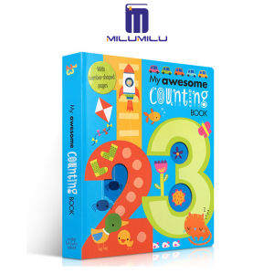 My Awesome Counting Book 1-20 My Scream Number Book Word Recognition Tool Book Early Childhood Baby Enlightenment Paperboard Original English Books