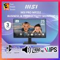 MSI PRO MP252 / MP275 BUSINESS PRODUCTIVITY MONITORS 24.5" / 27" IPS FHD/100Hz/1MS MPRT /EYESERGO EYE CARE FLIKER FREE/BUILT-IN SPEAKER) 3YRS WARRANTY. 