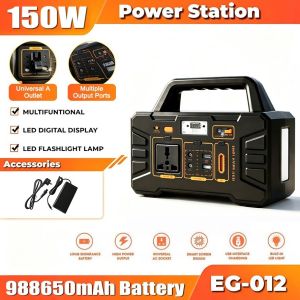 【Factory Best Price】Portable Power Station 600W/1000W Rechargeable Generator LED Light for Brownout Emergency