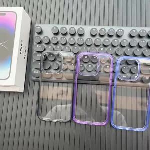 Applicable iphone14 Phone Case Transparent 14promax Drop-Resistant 14plus Sleeve 13 New products in stock