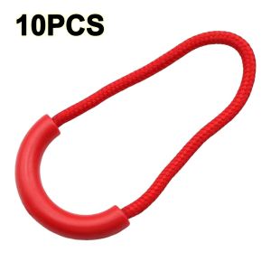 VIVIDI 10pcs Plastic Zipper Pulls Pull Strap U-Shaped Cord Zipper Pull Lock Zipper Head Outdoor Luggage Accessories