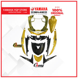 Yamaha Egos Fi Body Cover Set & Stripe (Kuning) 1VB-F0000-00-P4 (RYC1) Original HLY!
