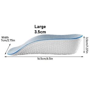 Height Insole Shoe Insert Lift Insoles Heel Cushion Arch Foot Feet Shoes Care Support Lightweight Orthopedic Sneakers