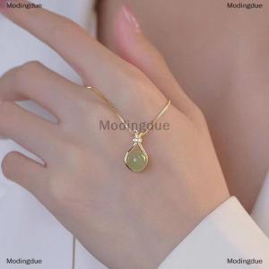 [COD] Modingdue Hetian Necklace Metal Non Tarnish Fashion Women Accessories Jewelry