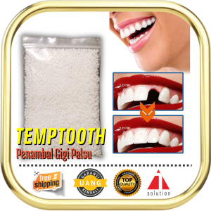 Penambal Gigi Berlubang 250 Butir - Temptooth Tambal Gigi Palsu Sementara 250 Butir - Temporary Tooth Repair Kit Denture Teeth 250 Butir