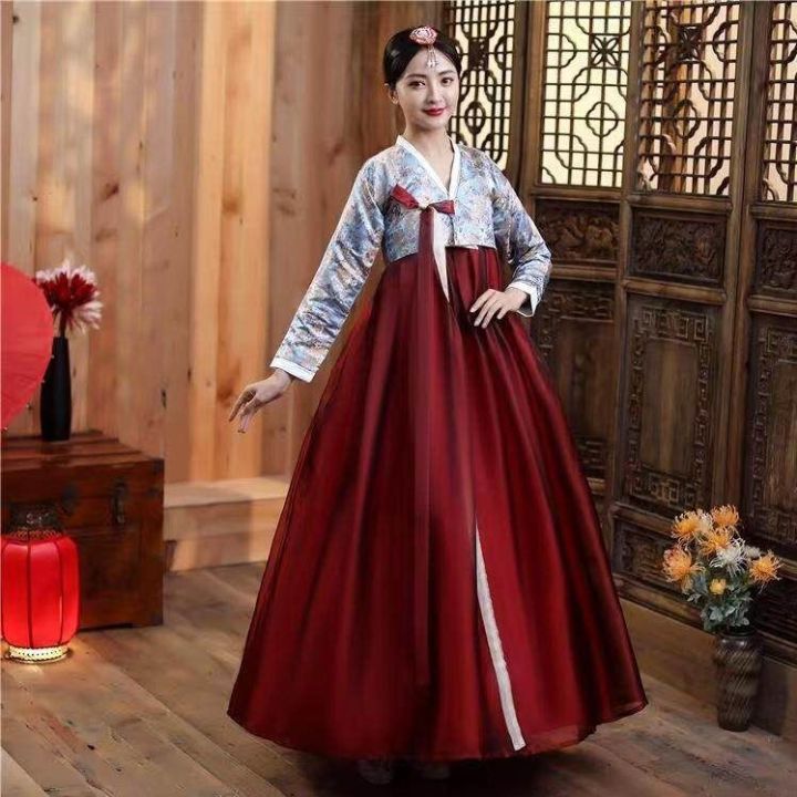 Camile 2024 Women s Dress Traditional Hanbok Women Hanbok Ancient Costume Vintage Court Korean Stage Performance Wedding Gowns Lazada PH