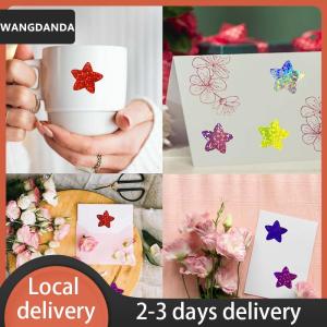 [COD] WANGDANDA Ship within 24 hours 500PCS Roll Colorful Star Stickers For Kids Reward School Classroom Adhesive Holographic Star Stickers For Teachers Parents DIY Craft
