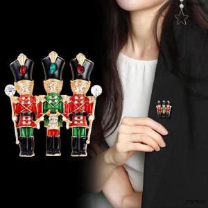 [COD] ZNPNXN Men Guard Brooches Puppet Soldiers Wear High Hat Jewelry Pins Cute Metal Badge Gift Suit Corsage Accessories
