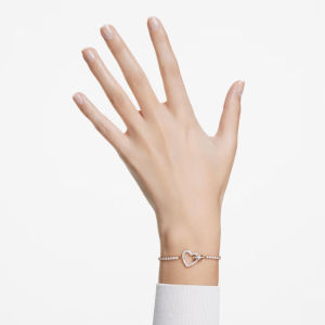 SWAROVSKI Luxury Lovely rose gold heart-shaped diamond bracelet S925 silver womens fashion bracelet