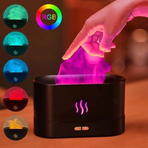 Colorful Flame air humidifier led Portable USB Aroma Diffuser aromatherapy diffuser 加湿器