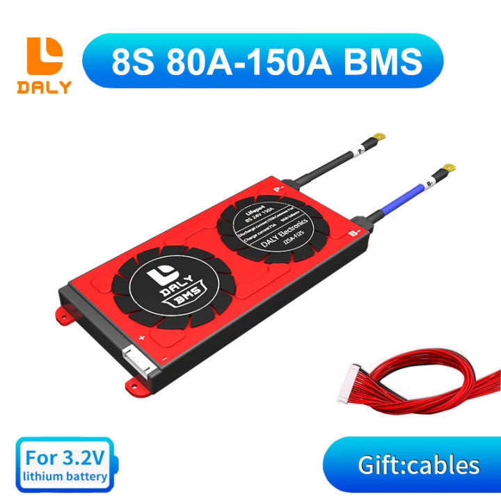 Daly LiFePO4 BMS 8S 24V 80A 100A 120A 150A กันน้ำ BMS พร้อม Balance ...