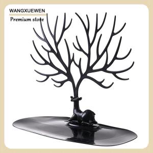 [COD] แท่นโชว์เครื่องประดับชั้นเก็บต้นไม้สร้อยคอต่างหูแหวนกล่องเครื่องประดับที่วางตั้งโต๊ะที่เก็บของแต่งหน้า