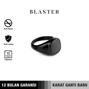 Emrys Premium Ring BLASTER Real Titanium Anti Karat Cincin Titanium Pria Wanita