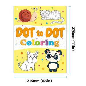 【SG Stock】Dot‑to‑Dot Coloring Book for Kids Animal Connect the Dots Activity Drawing Book