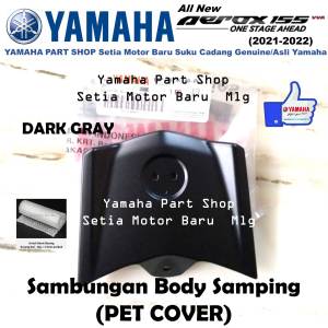 Pet Cover Tail Sambungan Body Bodi Samping Dark Gray All New Aerox Connected 2021 Asli Yamaha