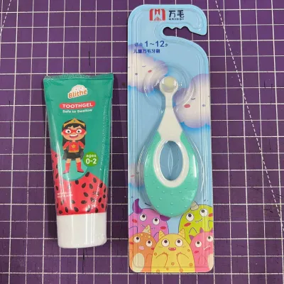 Blithe anticavity kids flouride toothpaste gel 60g 1500ppm tooth paste brush child children brushing tooth gel safe to swallow