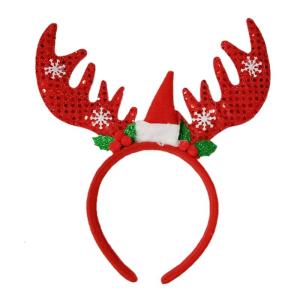 Kids Headband for Christmas Party Reindeer Antler Headband Hair Band Headdress Costume Cosplay Shows Stage Performs