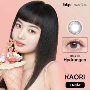 10 Lens Tặng 10 Lens có màu 1 ngày PEGAVISION Kaori Hydrangea – hồng tím chứa vitamin | PEGAVISION