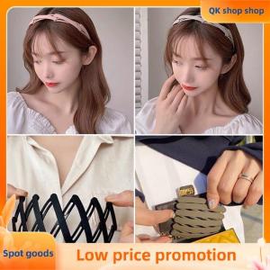 ✨QK shop✨ Portable Folding Hair Band Women Morandi Color Non-Slip Headband Korean Face Wash Hairband Girls Hair Accessories