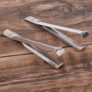 2Pcs Stainless Steel Garlic Clip Leather Jacket Hair Removal Clip