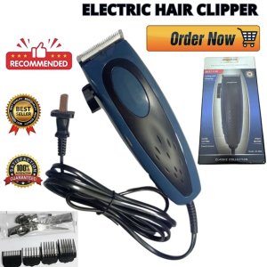 Professional Trimmer Set Hair Clipper Shaver Razor Adjustable Blade Depth Guide With Comb Attachments Brush Lubricating Oil & Scissors