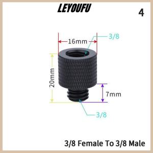 LEYOUFU 3 8 to 1 4 Male to Female Thread Screw Mount Adapter Tripod Plate Screw Mount