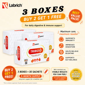 [PROBIOTIC] LABRICH Tribiotic Probiotic 10 Sachets High Vitamin C Support Gut Health Blood Orange Flavour Prebiotic Postbiotic Digestive Immune Supplement 100% Original Ready Stock