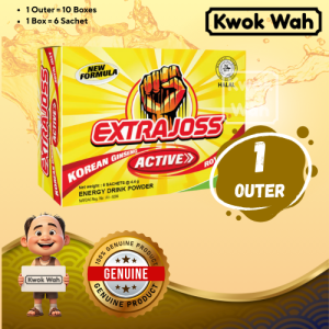 Extra Joss Active (Aktif) Energy Drink – 100% Authentic – Wholesale Outer– Free Gift – Ginseng Boost – Mamak Favorite