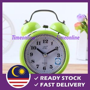 Globe Classic Alarm Clock With Night Light Jam Loceng Besi Jam Loceng Bercahaya Premium