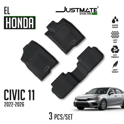 JUSTMATE HONDA พรมปูพื้นรถยนต์ CIVIC FE 2022 - 2026 e:HEV