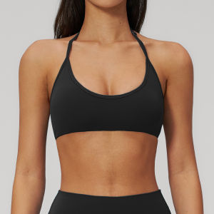 MUTUER treo cổ yoga bra phụ nữ thở sốc hấp thụ tập thể dục cây trồng hàng đầu thể thao đồ lót